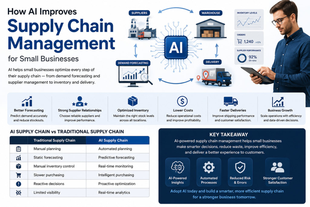 AI Supply Chain Management for Small Businesses Using Smart Automation