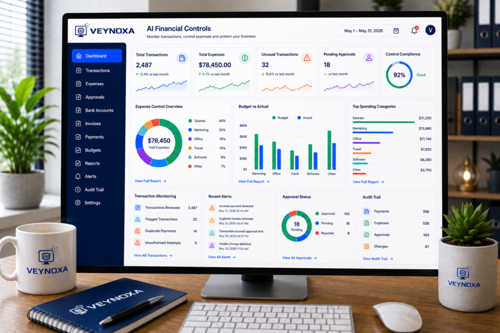 How AI Financial Controls Help Small Businesses AI financial controls dashboard for small businesses